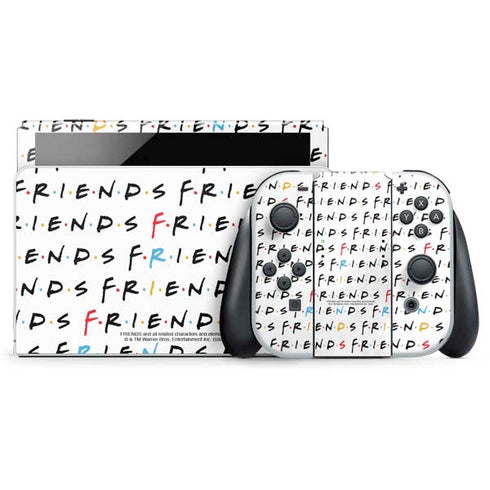 Warner Bros FRIENDS Pattern Nintendo Switch OLED (2021) Skin
